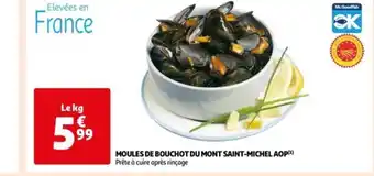 Auchan MOULES DE BOUCHOT DU MONT SAINT-MICHEL AOP offre