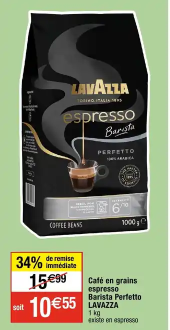 Migros Café en grains espresso Barista Perfetto LAVAZZA offre
