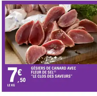 E.Leclerc GÉSIERS DE CANARD AVEC FLEUR DE SEL offre