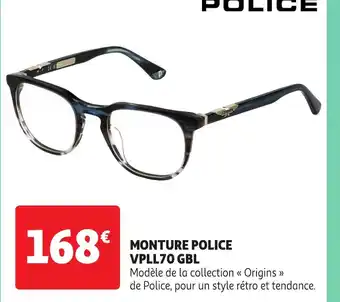Auchan MONTURE POLICE VPLL70 GBL offre