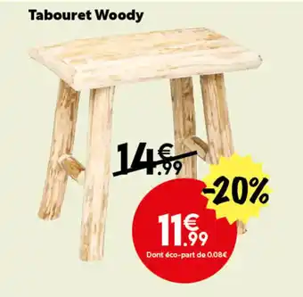 Maxi Bazar Tabouret Woody offre