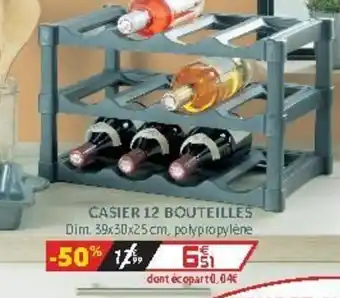 Gifi Casier 12 bouteilles offre