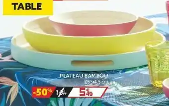 Gifi Plateau bambou offre