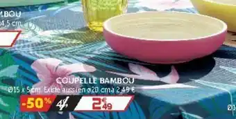 Gifi Coupelle bambou offre