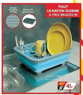 Gifi Égouttoir rétractable offre