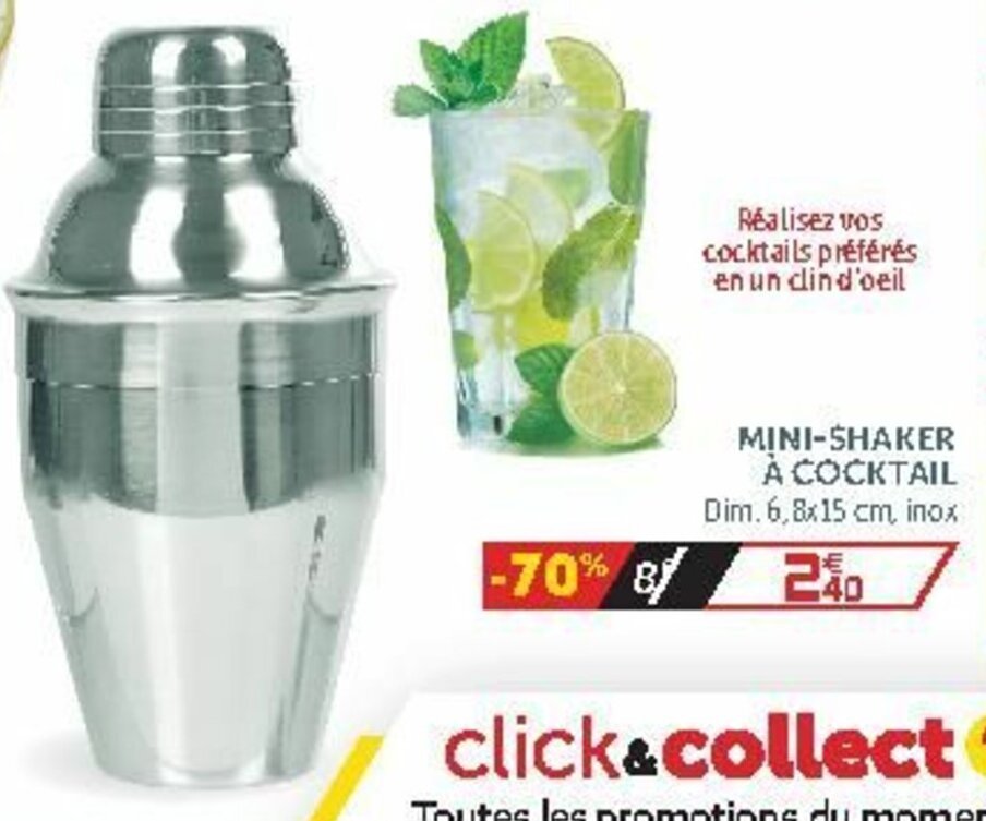 Promo Minishaker à cocktail chez Gifi