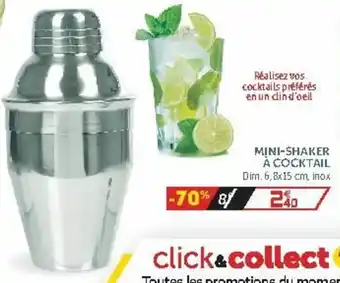 Gifi Mini-shaker à cocktail offre