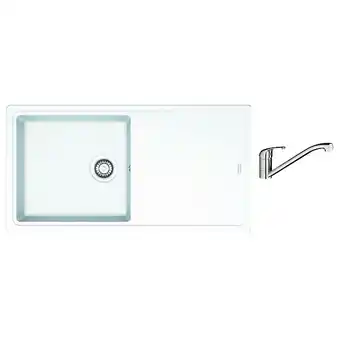 Bricorama Pack évier tectonite + mitigeur blanc - 231606sbvl offre