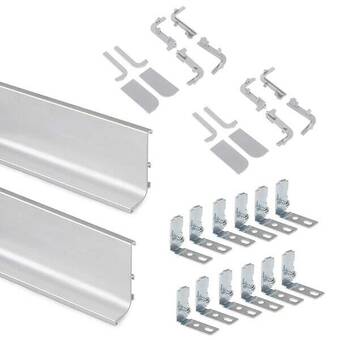 Bricorama Emuca kit gola de profil supérieur pour meubles de cuisine, anodisé mat, aluminium offre
