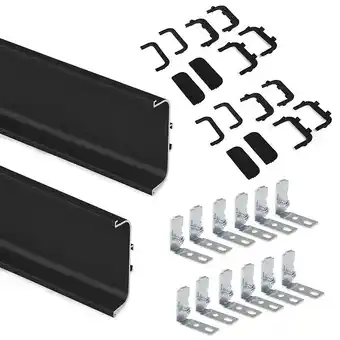 Bricorama Emuca kit gola à profil central pour meubles de cuisine, peint en noir, aluminium offre