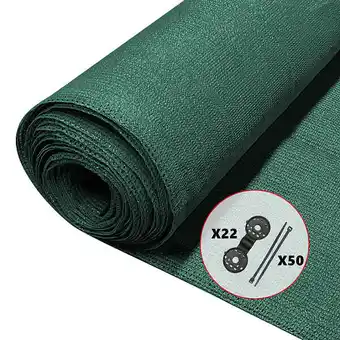 Bricorama Vounot brise vue occultant en hdpe 150g/m² 1x10m avec attaches de fixation vert offre