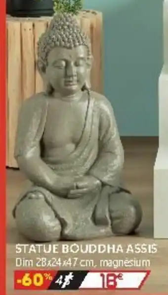 Gifi Statue bouddha assis offre