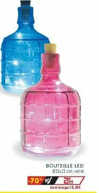 Gifi Bouteille led offre