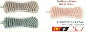 Gifi 3 Éponges en silicone offre