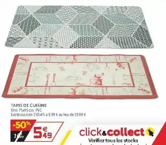 Gifi Tapis de cuisine offre