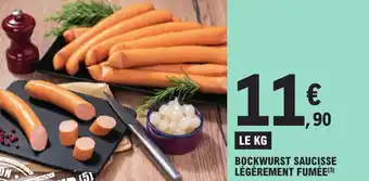 BOCKWURST SAUCISSE LÉGÈREMENT FUMÉE