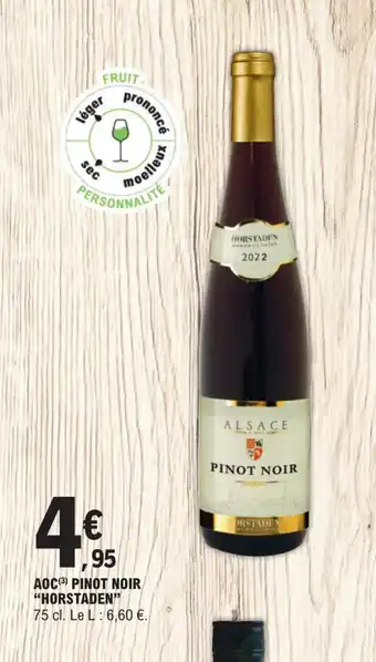 AOC(3) PINOT NOIR "HORSTADEN"