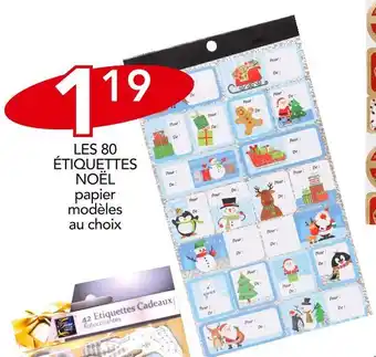 Stokomani Les 80 étiquettes noël offre
