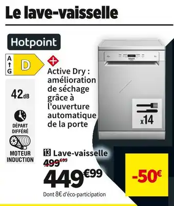 Conforama Hotpoint lave-vaisselle hfc3c32wx offre