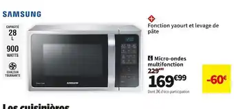 Conforama Samsung micro-ondes multifonction mc28h5013as offre