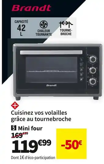 Conforama Brandt mini-four fc4200mb offre