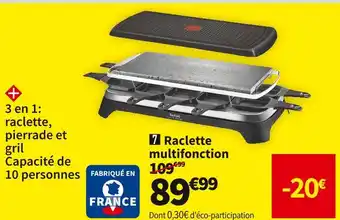 Conforama Tefal raclette multifonction re45a812 offre