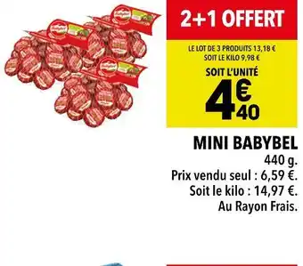 Supeco Babybel mini babybel offre