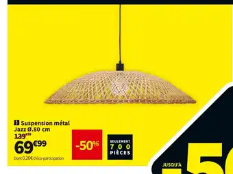 Conforama  suspension métal jazz offre