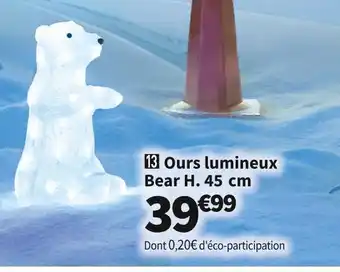 Conforama Ours lumineux bear offre
