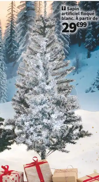 Conforama Sapin artificiel floqué offre