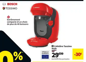 Conforama Bosch cafetière tassimo style tas1103 offre