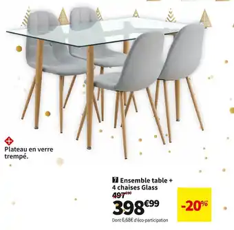Conforama Ensemble cuisine glass offre