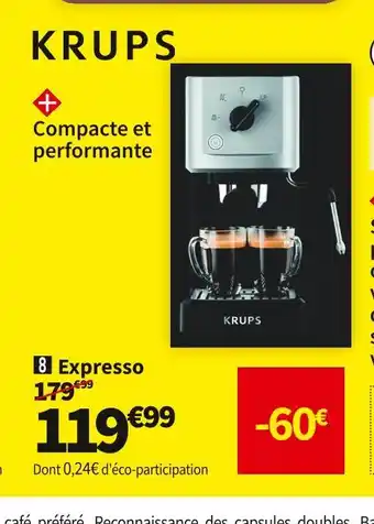Conforama Krups expresso xp344010 offre