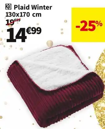 Conforama Plaid winter 130x170 cm offre