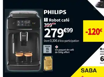 Conforama Philips robot café ep1220-00 + paquet de café 500g offre