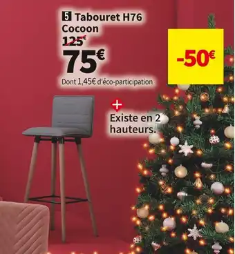 Conforama Tabouret cocoon offre