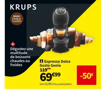 Conforama Krups expresso dolce gusto yy4445fd offre