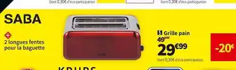 Conforama Saba grille pain gp2ls22r offre