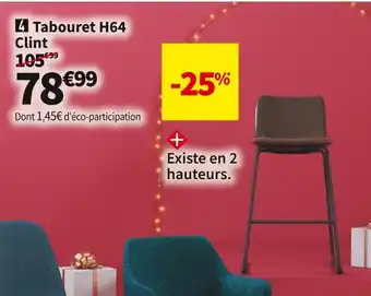 Conforama Tabouret clint offre
