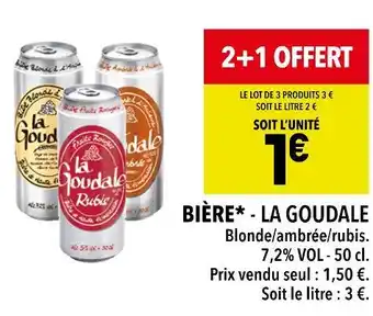 Supeco La goudale bière offre