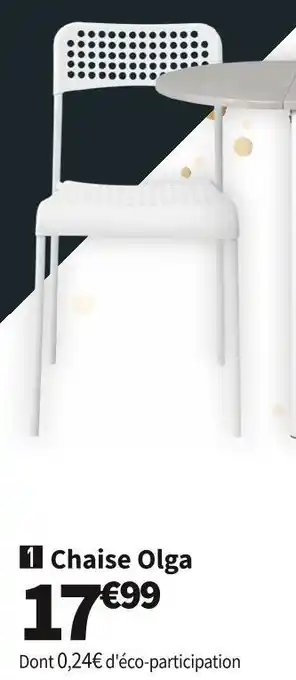 Conforama Chaise olga offre
