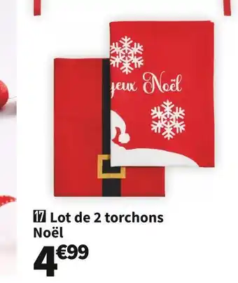Conforama Lot de 2 torchons offre