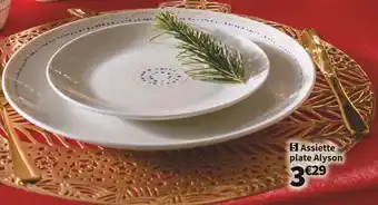 Conforama Alyson assiette plate offre
