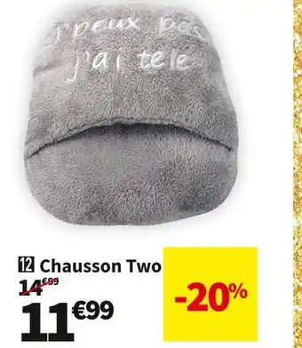 Chausson two 40x40 cm