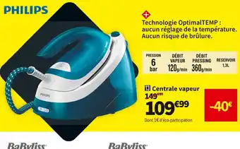 Conforama Philips  centrale vapeur gc6840/20 offre