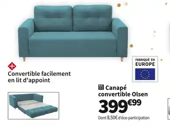 Conforama Canape convertible olsen offre