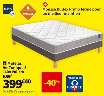 Conforama Bultex matelas mousse air tonique 3 offre