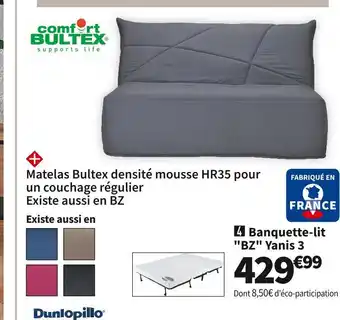 Conforama Comfort bultex / dunlopillo banquette-lit bz yanis 3 offre