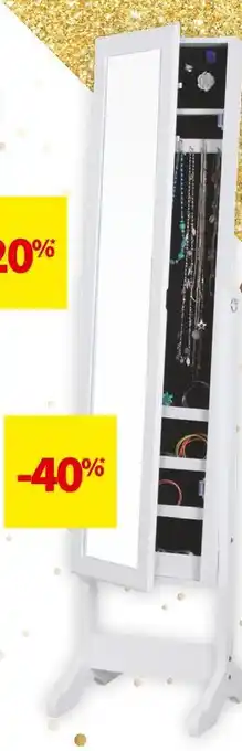 Conforama Armoire à bijoux psyché léa offre