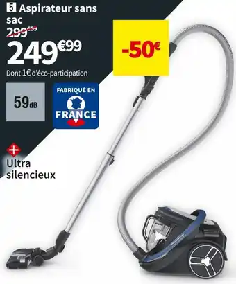 Conforama Rowenta aspirateur sans sac ro7941ea offre